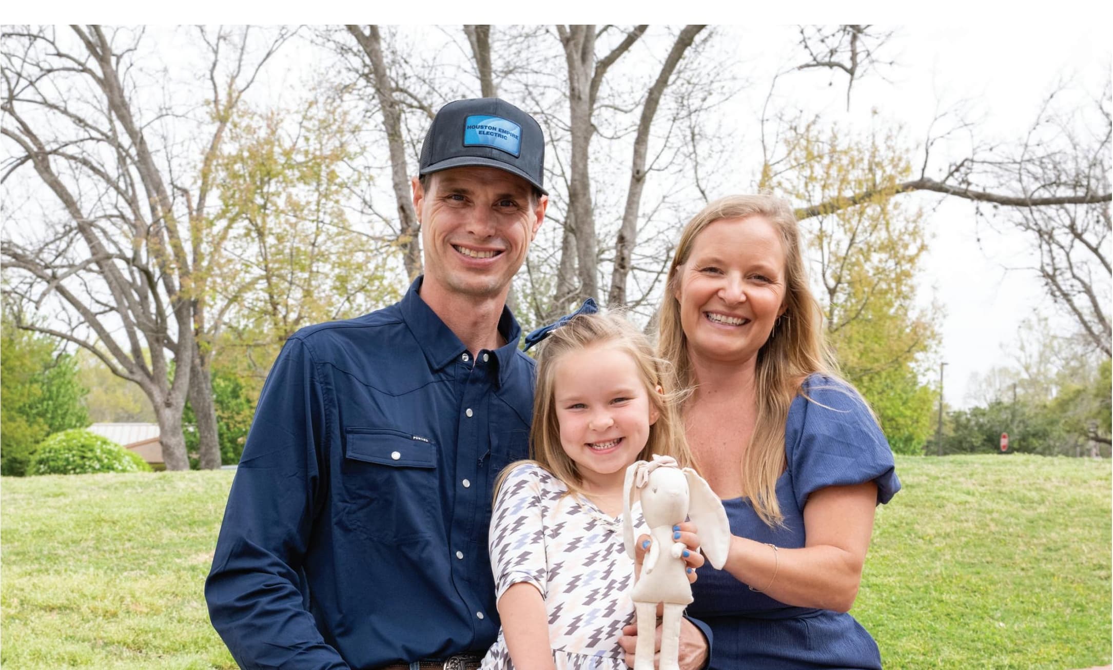 Cody, Stephanie, and Waverly Briles of Houston Empire Electric
